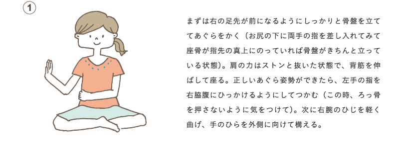 二の腕を引き締めながら脇腹のお肉にもアプローチ